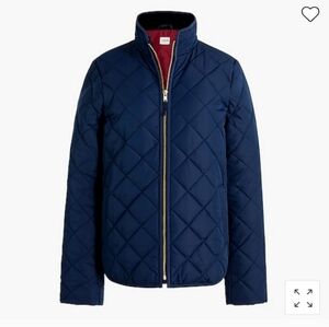 Navy Quilted Jacket
